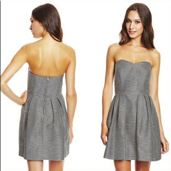 Jill Stuart strapless striped peplum dress - Picture 3 of 5